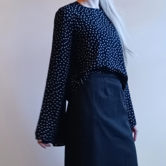 Forever 21 Tops - Forever 21 Narrow Shouldered Polka Dot Blouse